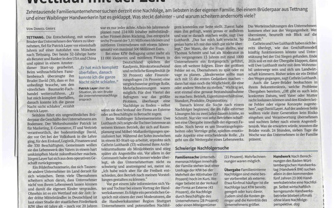 Presseartikel zu Unternehmensnachfolge (2)