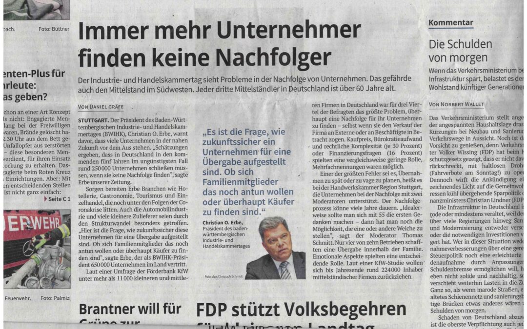 Presseartikel zu Unternehmensnachfolge (1)